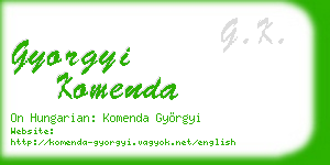 gyorgyi komenda business card
